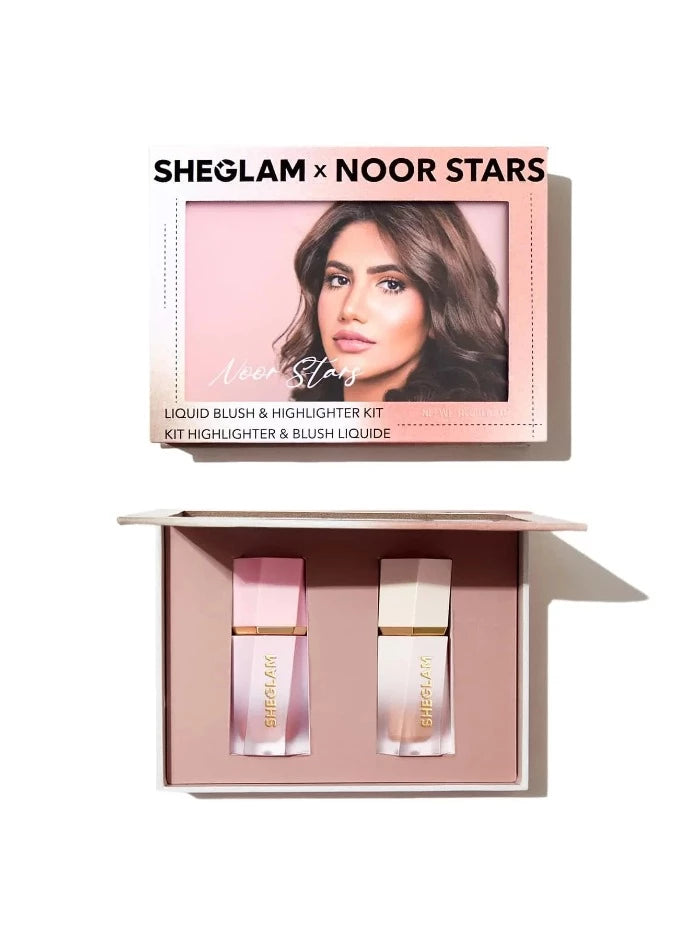 Sheglam X Noor Stars Liquid Blush and Highlighter Kit